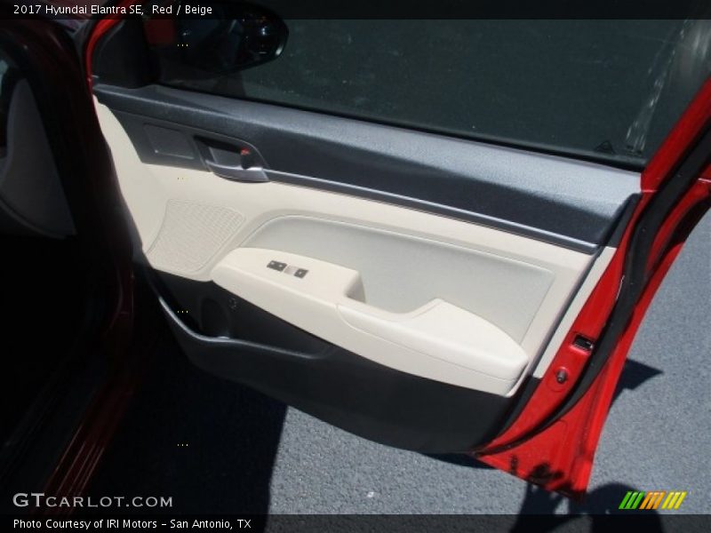 Red / Beige 2017 Hyundai Elantra SE