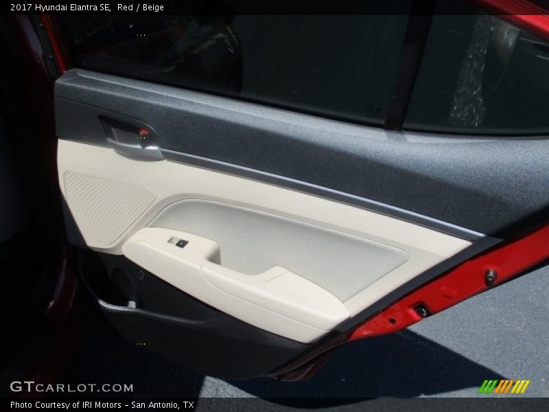 Red / Beige 2017 Hyundai Elantra SE