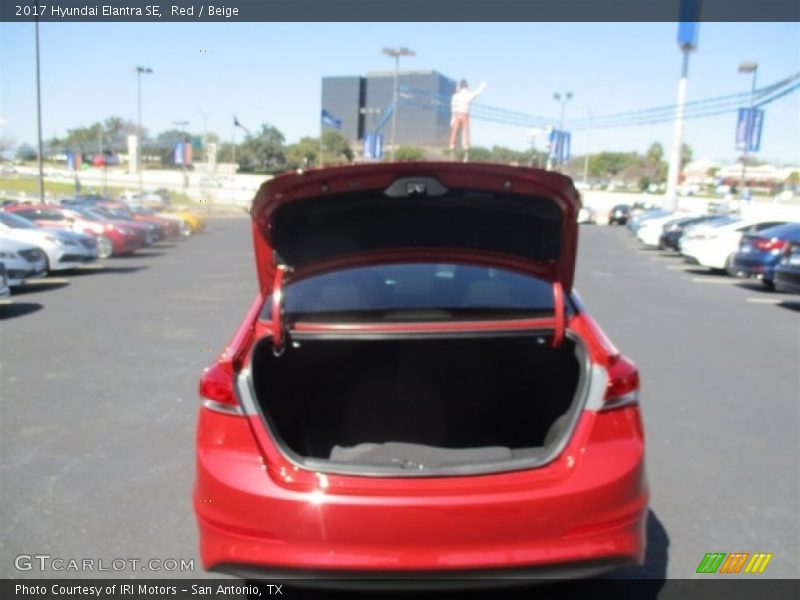 Red / Beige 2017 Hyundai Elantra SE