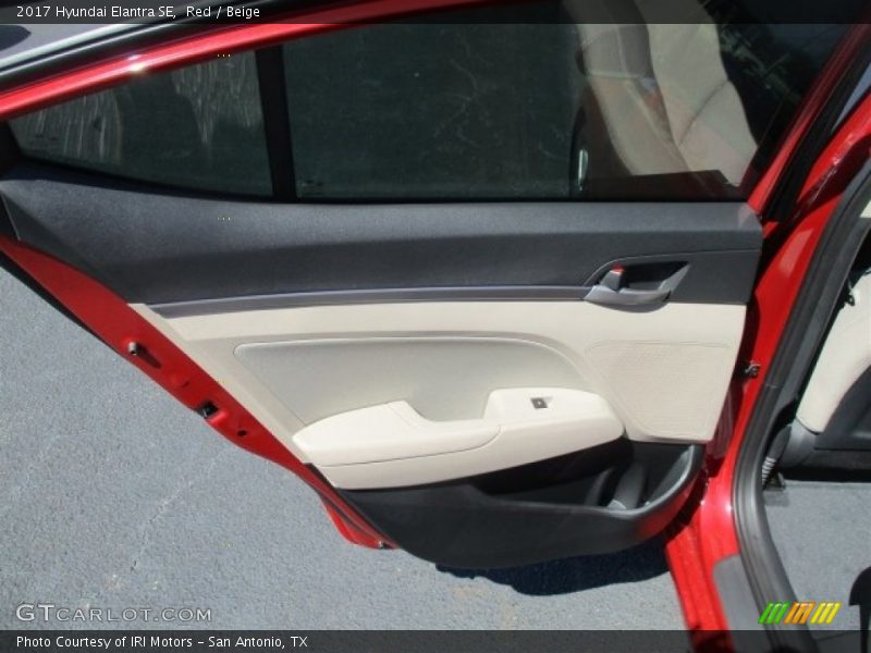 Red / Beige 2017 Hyundai Elantra SE