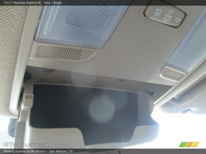 Red / Beige 2017 Hyundai Elantra SE