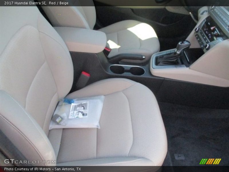 Red / Beige 2017 Hyundai Elantra SE