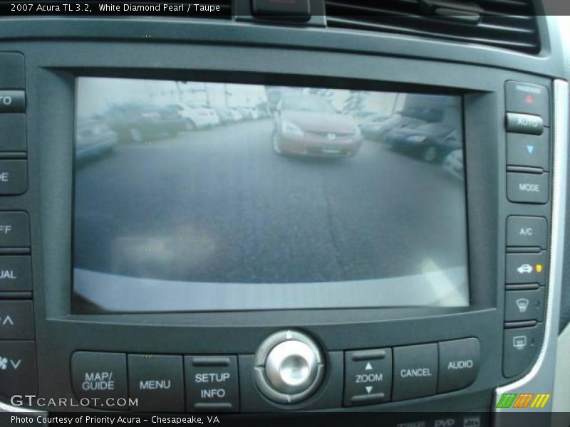 White Diamond Pearl / Taupe 2007 Acura TL 3.2