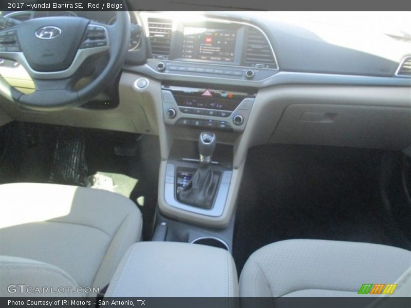 Red / Beige 2017 Hyundai Elantra SE