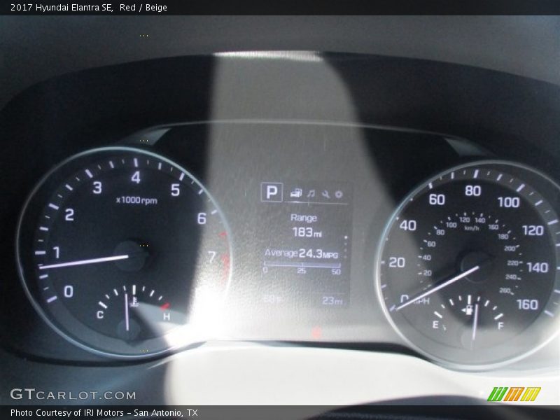Red / Beige 2017 Hyundai Elantra SE
