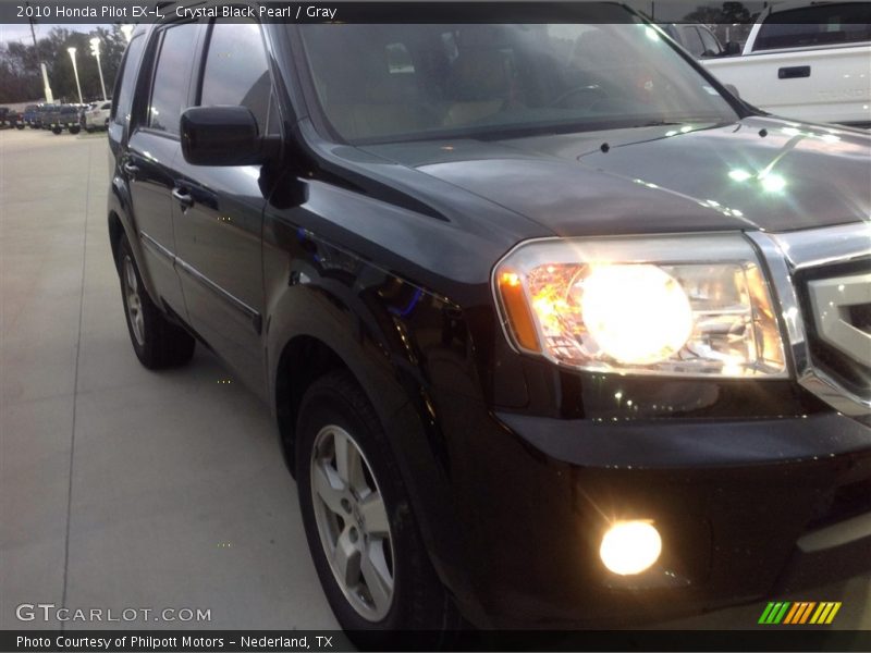 Crystal Black Pearl / Gray 2010 Honda Pilot EX-L