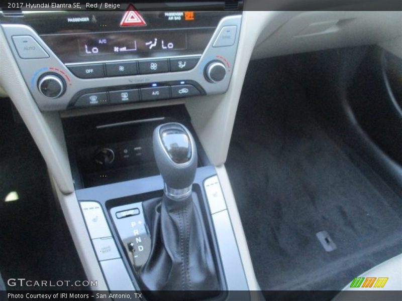 Red / Beige 2017 Hyundai Elantra SE