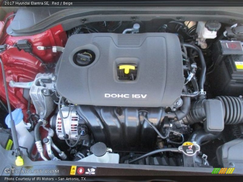 Red / Beige 2017 Hyundai Elantra SE