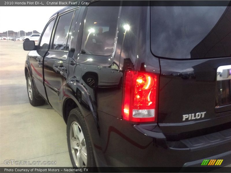 Crystal Black Pearl / Gray 2010 Honda Pilot EX-L