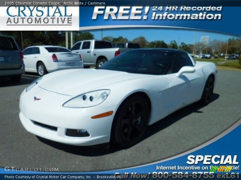 Arctic White / Cashmere 2005 Chevrolet Corvette Coupe