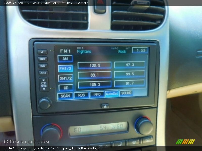 Arctic White / Cashmere 2005 Chevrolet Corvette Coupe