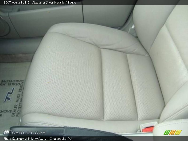 Alabaster Silver Metallic / Taupe 2007 Acura TL 3.2