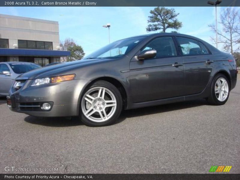 Carbon Bronze Metallic / Ebony 2008 Acura TL 3.2