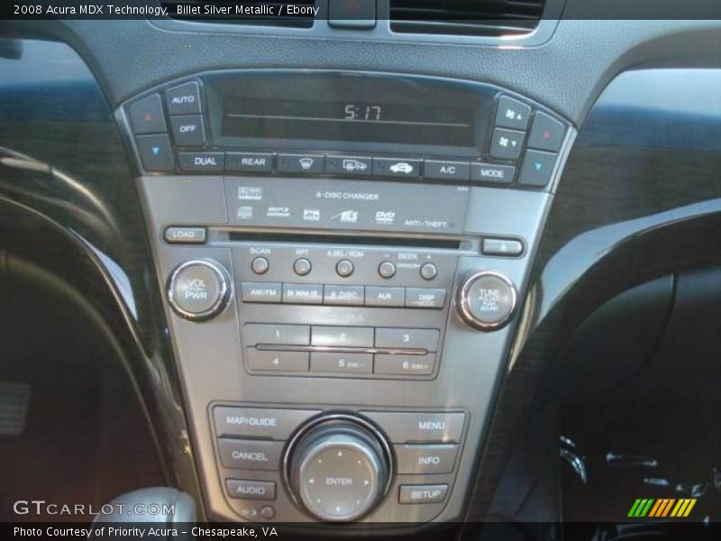 Billet Silver Metallic / Ebony 2008 Acura MDX Technology