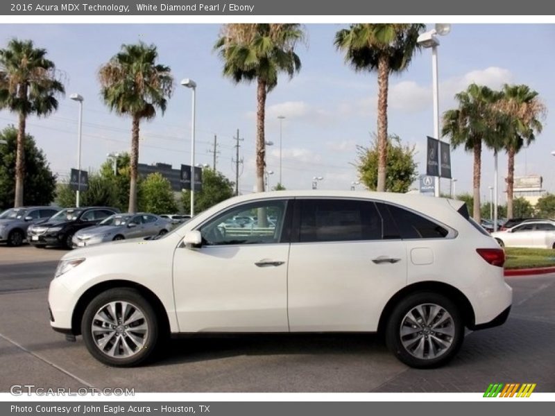 White Diamond Pearl / Ebony 2016 Acura MDX Technology