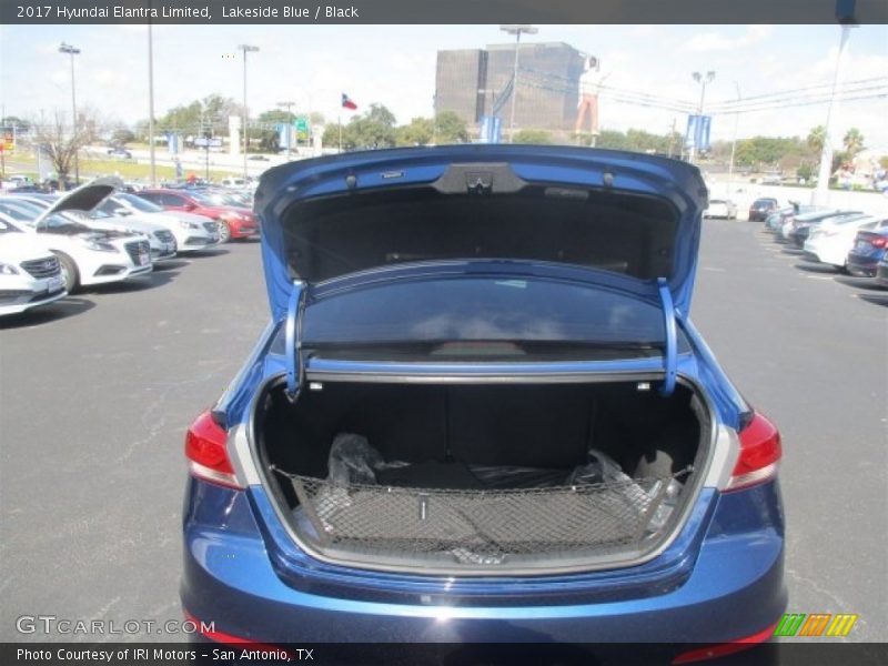 Lakeside Blue / Black 2017 Hyundai Elantra Limited