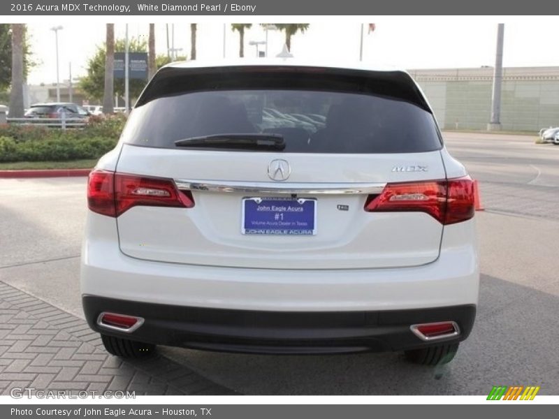 White Diamond Pearl / Ebony 2016 Acura MDX Technology