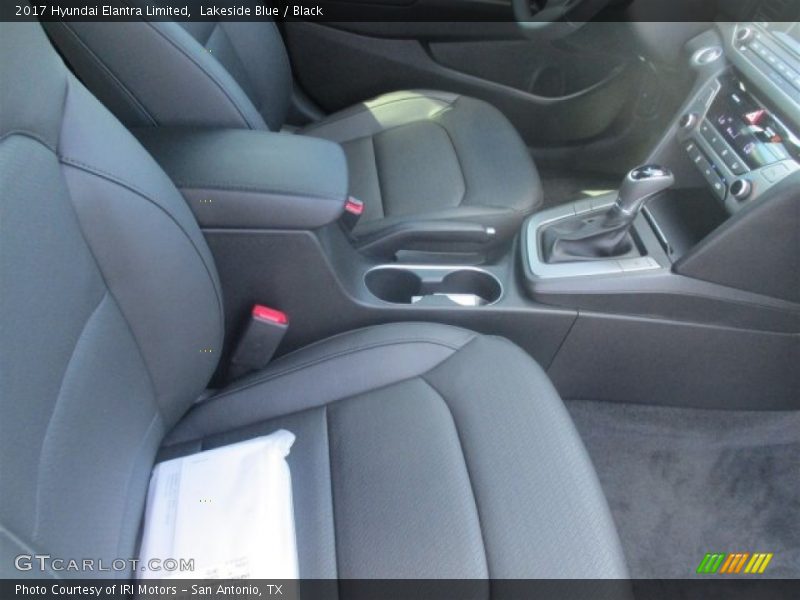 Lakeside Blue / Black 2017 Hyundai Elantra Limited