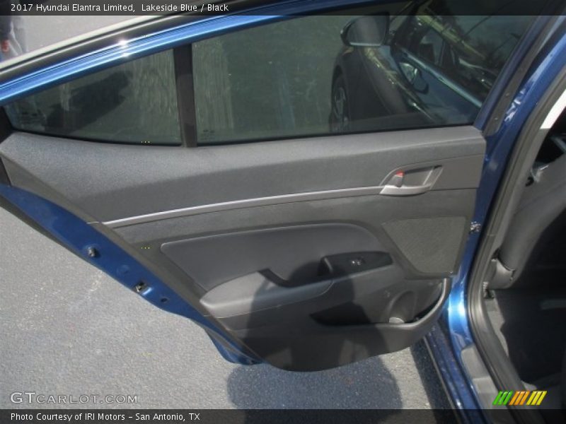 Lakeside Blue / Black 2017 Hyundai Elantra Limited