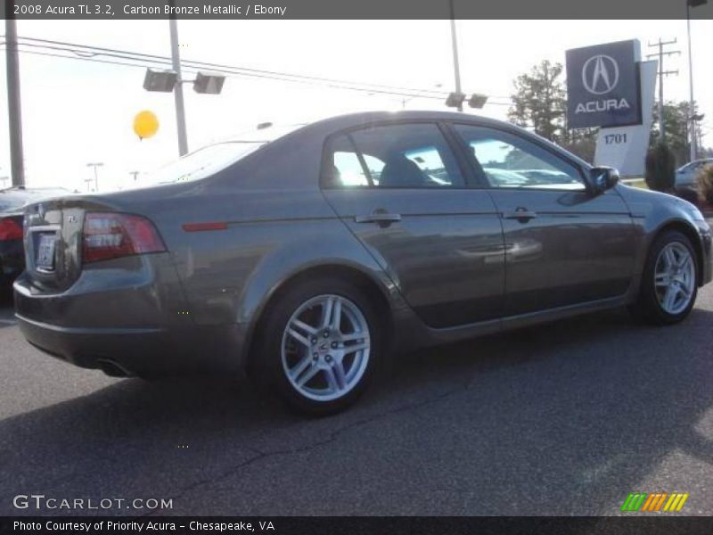 Carbon Bronze Metallic / Ebony 2008 Acura TL 3.2