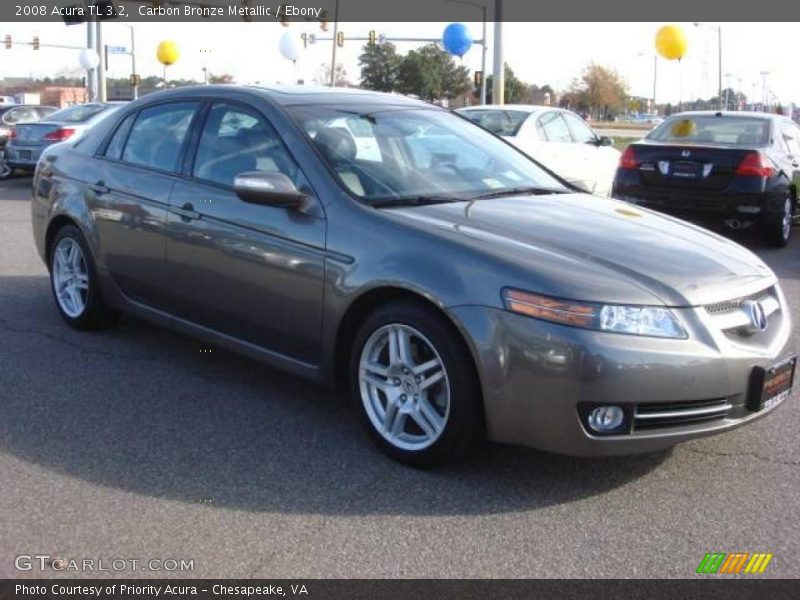 Carbon Bronze Metallic / Ebony 2008 Acura TL 3.2