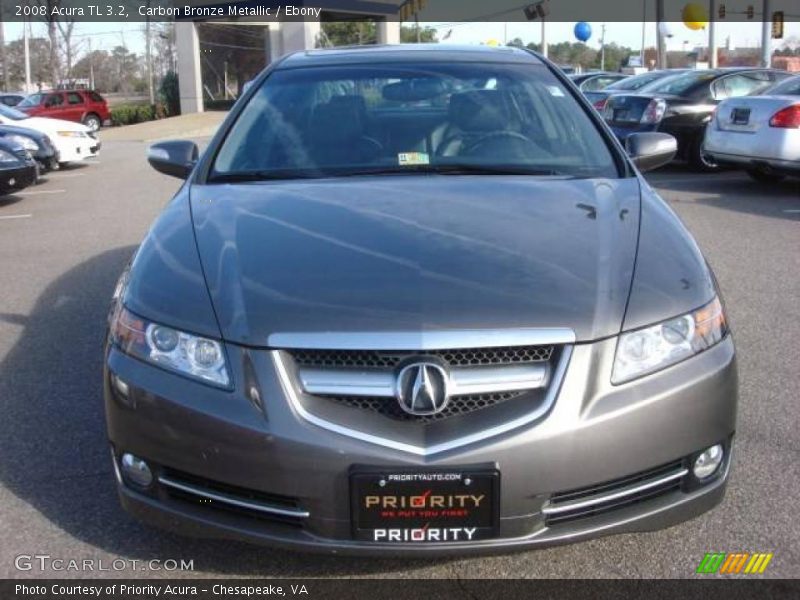 Carbon Bronze Metallic / Ebony 2008 Acura TL 3.2