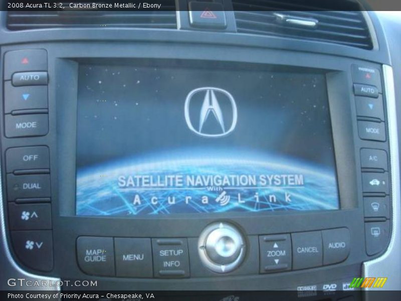 Carbon Bronze Metallic / Ebony 2008 Acura TL 3.2