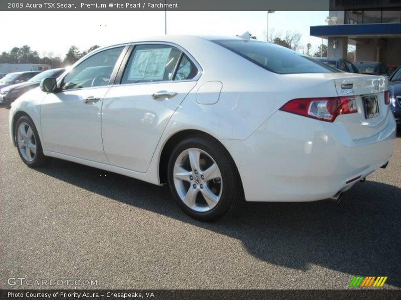 Premium White Pearl / Parchment 2009 Acura TSX Sedan