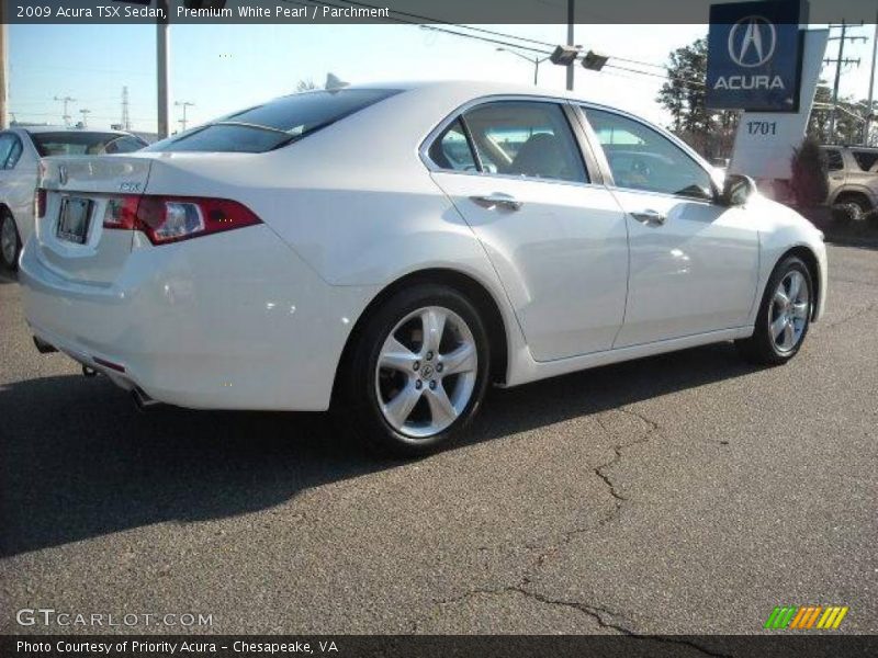 Premium White Pearl / Parchment 2009 Acura TSX Sedan