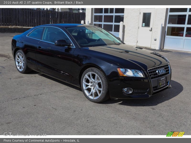 Brilliant Black / Black 2010 Audi A5 2.0T quattro Coupe