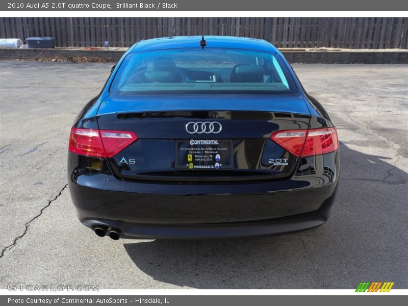 Brilliant Black / Black 2010 Audi A5 2.0T quattro Coupe