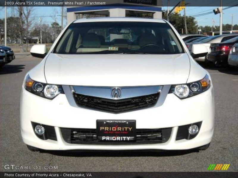 Premium White Pearl / Parchment 2009 Acura TSX Sedan