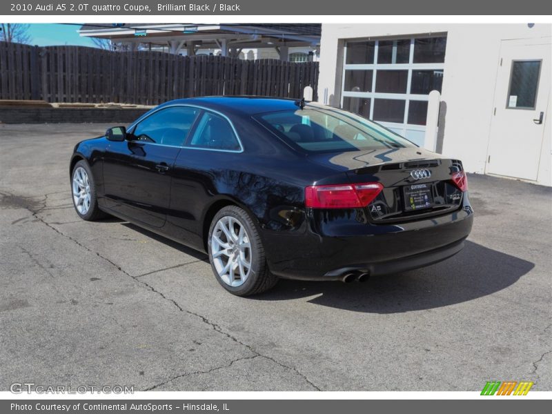 Brilliant Black / Black 2010 Audi A5 2.0T quattro Coupe