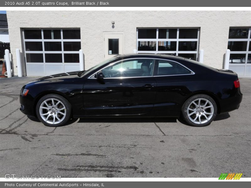 Brilliant Black / Black 2010 Audi A5 2.0T quattro Coupe