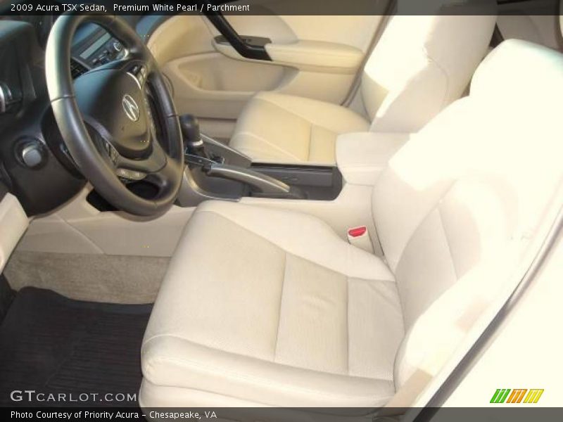 Premium White Pearl / Parchment 2009 Acura TSX Sedan