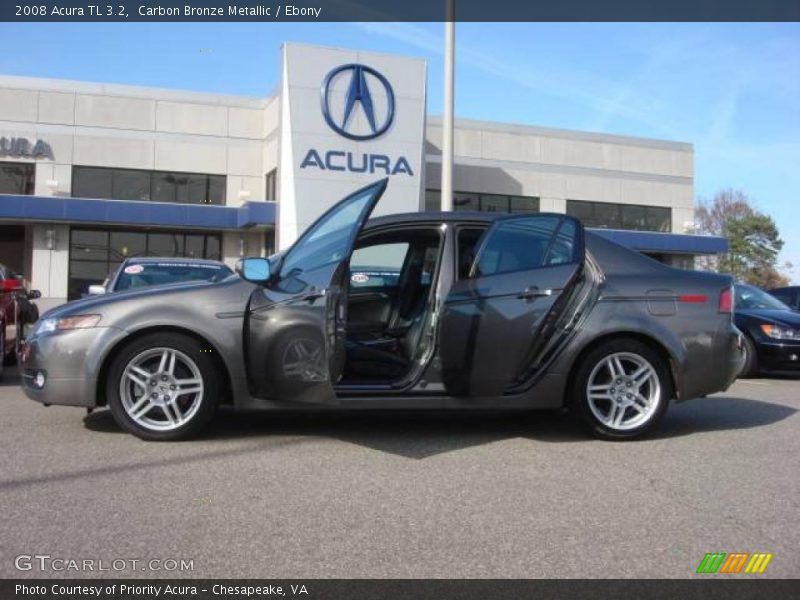 Carbon Bronze Metallic / Ebony 2008 Acura TL 3.2