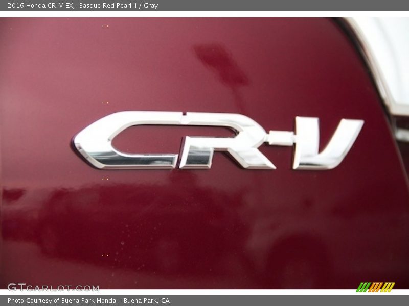Basque Red Pearl II / Gray 2016 Honda CR-V EX