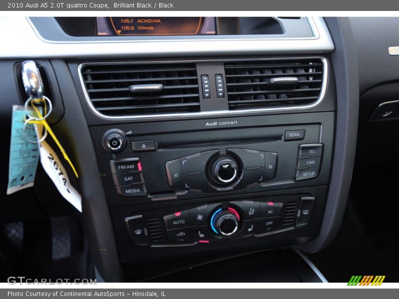 Brilliant Black / Black 2010 Audi A5 2.0T quattro Coupe