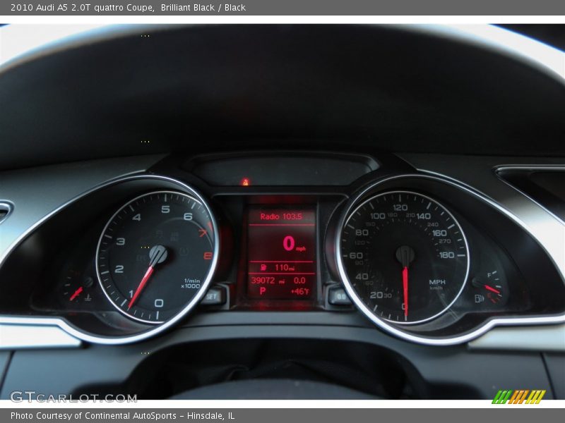 Brilliant Black / Black 2010 Audi A5 2.0T quattro Coupe