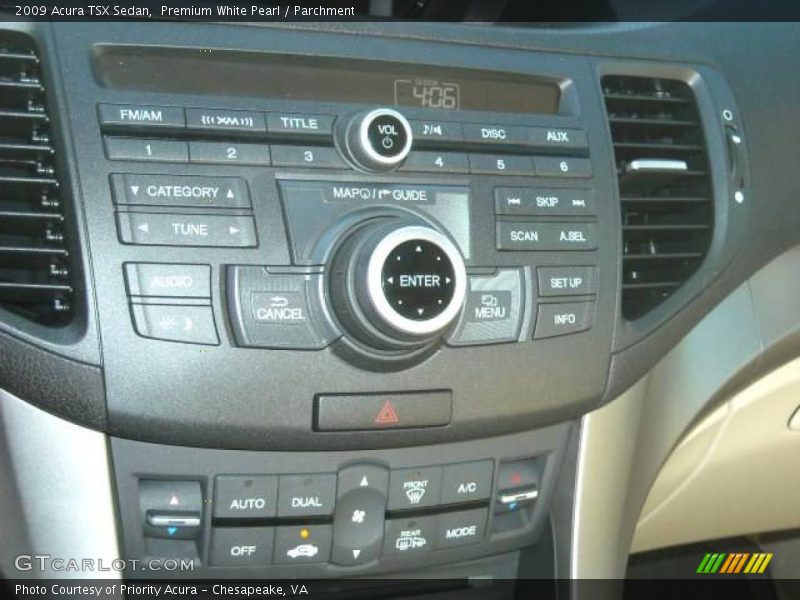 Premium White Pearl / Parchment 2009 Acura TSX Sedan
