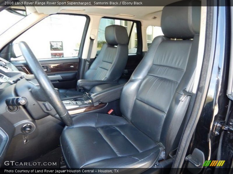 Santorini Black / Ebony Black 2008 Land Rover Range Rover Sport Supercharged