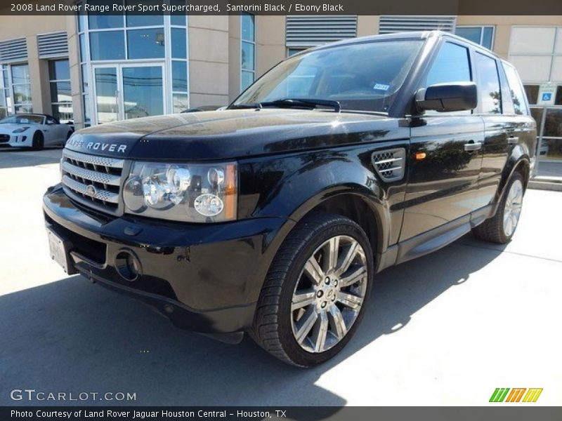 Santorini Black / Ebony Black 2008 Land Rover Range Rover Sport Supercharged