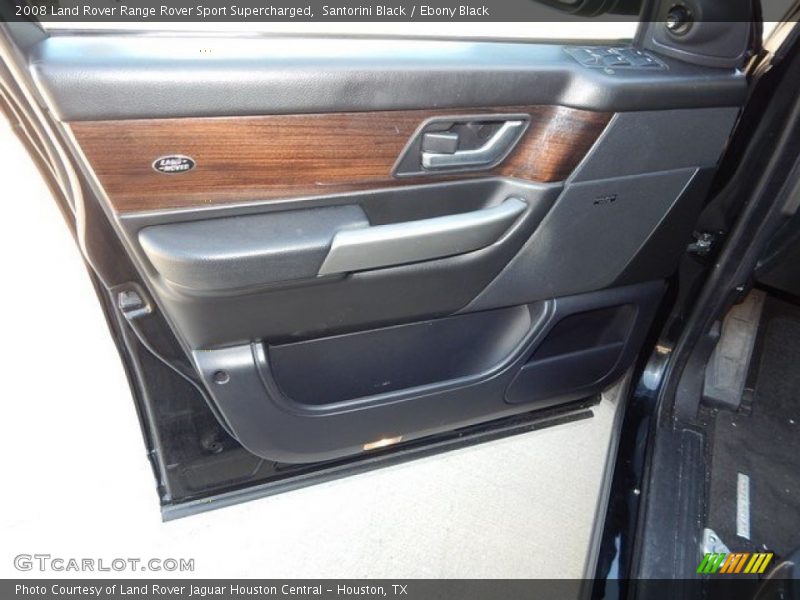 Santorini Black / Ebony Black 2008 Land Rover Range Rover Sport Supercharged