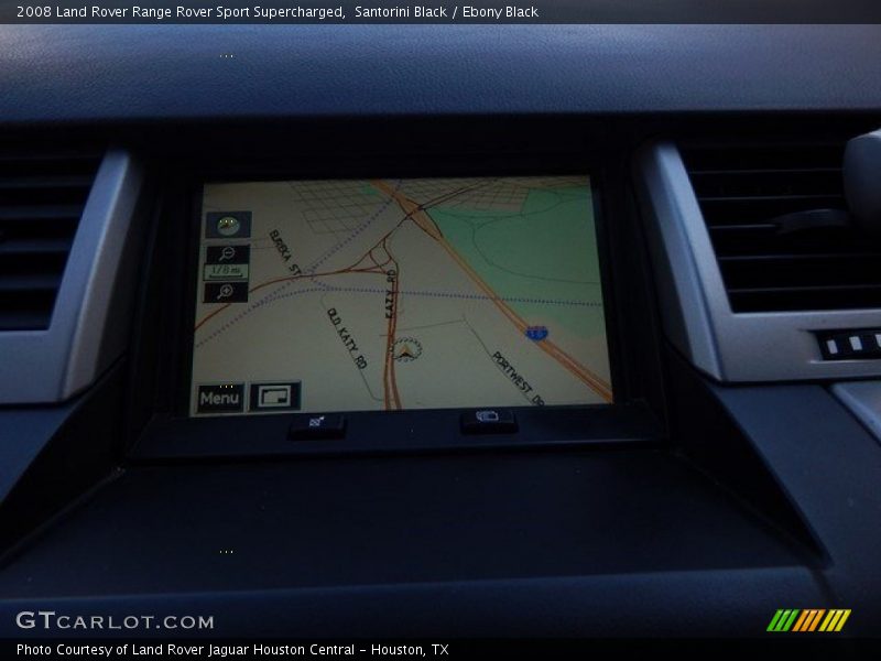 Santorini Black / Ebony Black 2008 Land Rover Range Rover Sport Supercharged