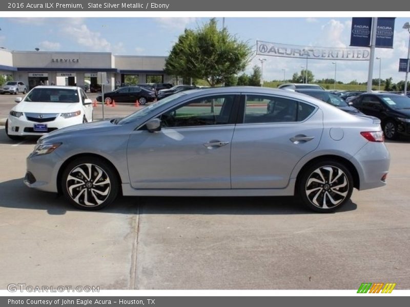 Slate Silver Metallic / Ebony 2016 Acura ILX Premium