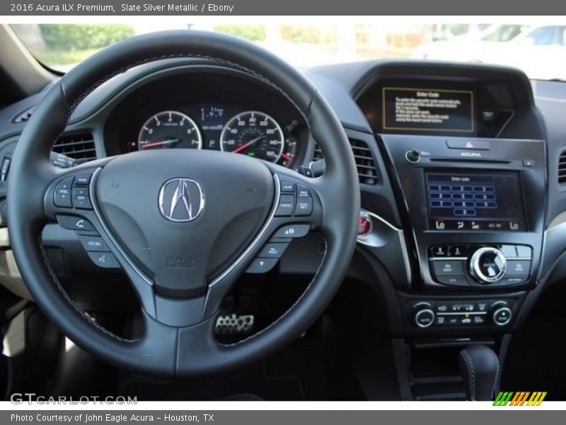 Slate Silver Metallic / Ebony 2016 Acura ILX Premium