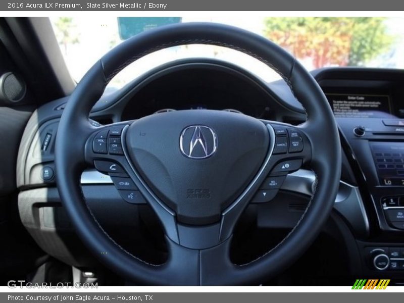 Slate Silver Metallic / Ebony 2016 Acura ILX Premium