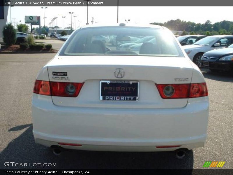 Premium White Pearl / Parchment 2008 Acura TSX Sedan