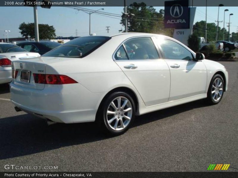 Premium White Pearl / Parchment 2008 Acura TSX Sedan