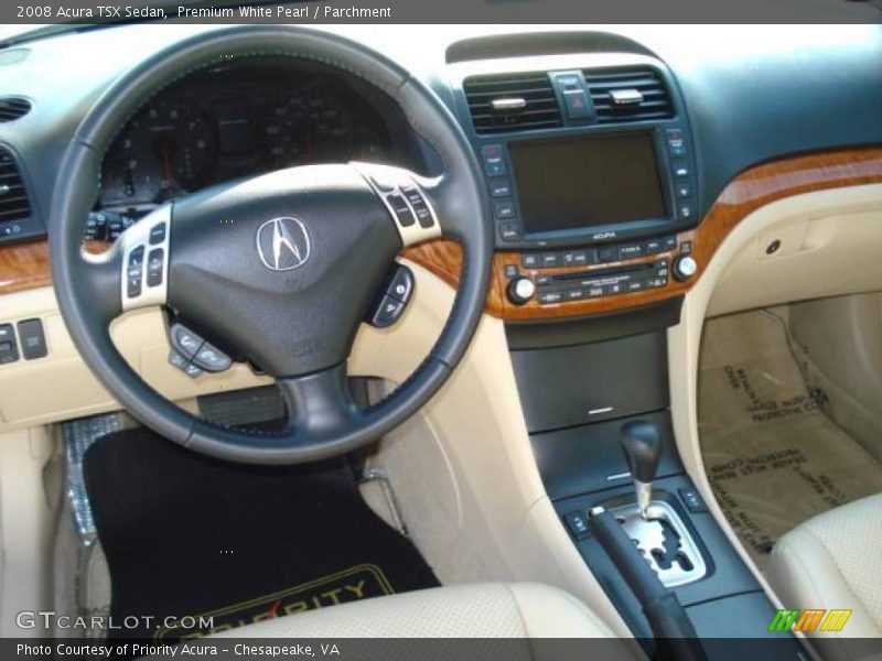 Premium White Pearl / Parchment 2008 Acura TSX Sedan